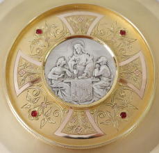 Solid silver gilt antique French Gothic Chalice.